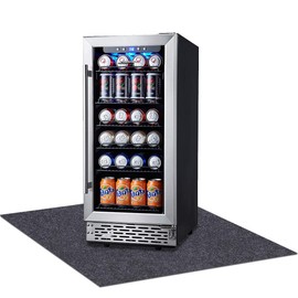 Refrigerators Mat，Multifunctional home appliance mat—Absorbent/Waterproof，Protect refrigerators and floors, Under Refrigerators Mat，Non-slip Backing，Washable (24" x 36")