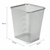 OSCO Silver Wiremesh Waste Bin | Square | Height -