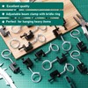 Tandefio 50 Set 1/4"-20 Spring Steel Beam Clamps Metal Beam