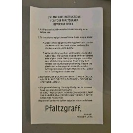 Pfaltzgraff Grapevine Beverage Crock 1Gal Dispenser NEW