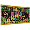Cinco de Mayo Banner, Large Fabric Mexican Backdrop Decorations, Sign