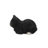 Hi-line Gift Ltd Sleeping Cat Statue, Black/white