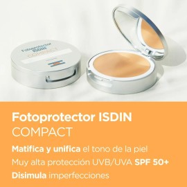 Isdin Fotoprotector Facial Compact Arena SPF 50+ - Protección máxima en 10g