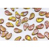 40pcs Czech PAISLEYDUO beads - 2 hole beads - Opaque