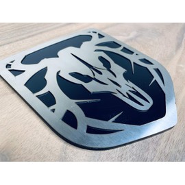 Factory Crafts Tailgate Emblem Badge for Dodge Ram 1500/2500/3500 2009-2018 Buck Hunter Stainless Steel