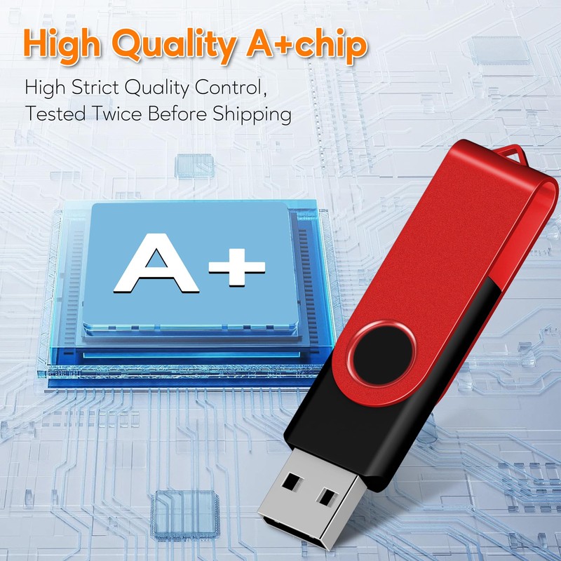 AreTop USB Flash Drive 4GB 50 Pack, Memory Stick 2.0