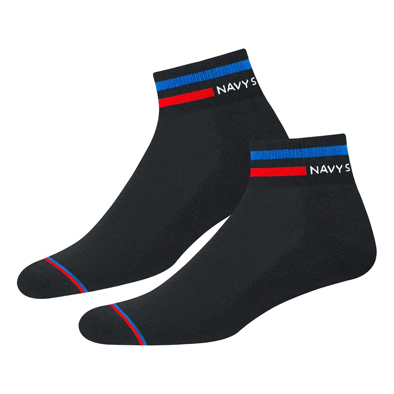 NAVYSPORT Sneaker Socks Men Women Cotton Short Quarter Short Socks,