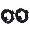 Jiozermi 6 Pcs Black Sink Overflow Ring, Bathroom Sink Overflow