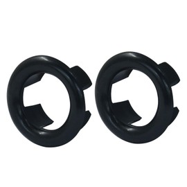 Jiozermi 6 Pcs Black Sink Overflow Ring, Bathroom Sink Overflow Trim Ring Cap Sink Drain Cover Sink Basin Trim Overflow Cover