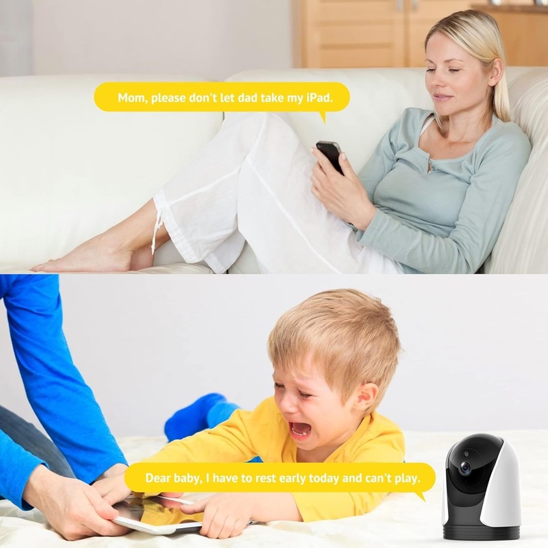 Baby Monitor, 2K Security Camera, PT Cameras for Home Security,