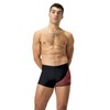 Speedo Medley Men's Chlorine-Resistant Swimming Trunks, Colour: Black-Red, Size: 7