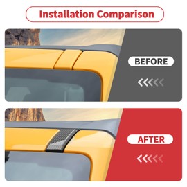 Linskip Windshield Pillar Accessory Replacement Fit for 2021-2025 Ford Bronco & Bronco Raptor Accessories, A-Pillar Base Emblem Cover Trim for 2/4 Door Bronco Accessories(Carbon Fiber Black)