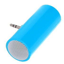 AYNEFY 3.5 mm Jack Stereo Mini Speaker, Portable Wireless Plug-in Speaker, Compatible with Types of Digital Devices, Suitable for Mobile Phones and Tablets (Blue)