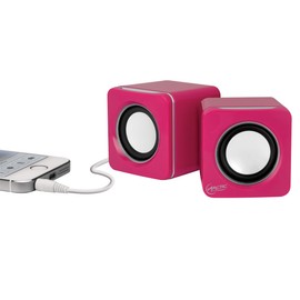 ARCTIC S111 M - Mobiles Mini-Soundsystem, Mini Speaker mit überzeugender Klangqualität für Smartphone, Tablet oder Laptop, bis zu 12h Akkulaufzeit, kraftvolle Bässe und kompaktes Design - Pink
