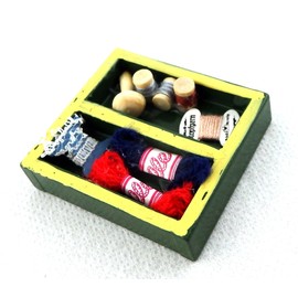 Melody Jane Dollhouse Miniature Haberdashery Sewing Box Handmade Accessories
