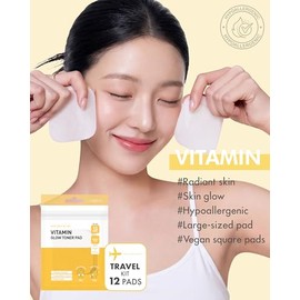DERMAL - Almohadillas faciales de Retinol con Vitamina C, Parches Hidratantes para Rostro - 36 Pads de Algodón Vegano - Skin Care Reafirmante y con Bakuchiol. Todo Tipo de Piel