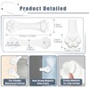 4 Pack Magnetic Silicone Shower Curtain Clips to Keep Liner
