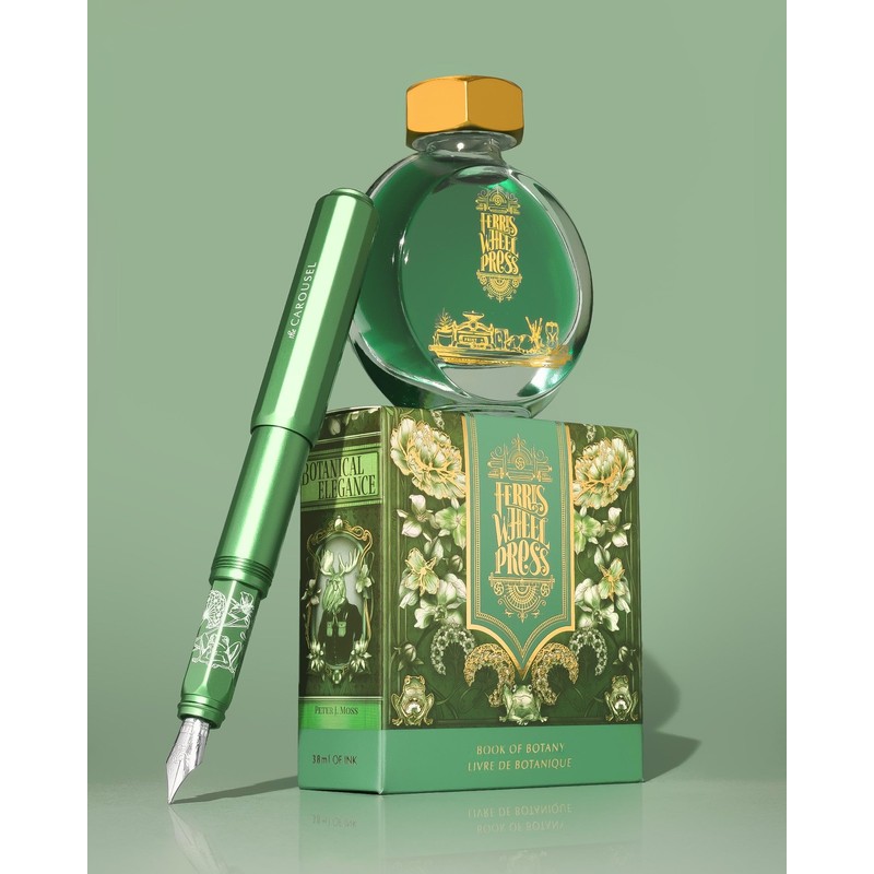 Ferris Wheel Press , Aluminum Carousel Fountain Pen, Book of