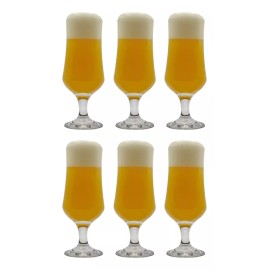 Baum Brothers Set 6 Vasos Copas Cerveceros De Vidrio 340 Ml Ug-018