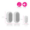 Byron Wireless Doorbell Set – Multi-Colour Visual Alert – Mute