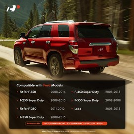 A-Premium Upgraded Metal Tailgate Handle Liftgate Latch Handle with Camera Hole & Keyhole Compatible with Ford F-150 2008-2014, F-350 2011-2012, F250 F350 F450 F550 Super Duty, Lobo, Textured Black