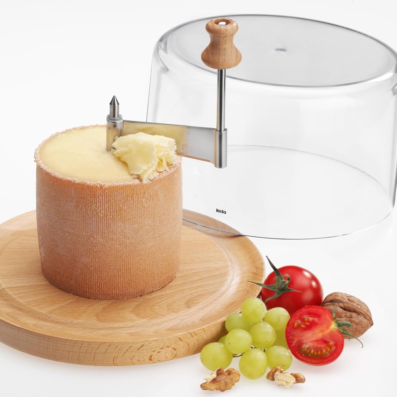 Kela Planum 77080 Cheese Slicer with Cover Beech / Stainless