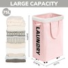 Goodpick Laundry Hamper with Wheels, 75L Collapsible Laundry Basket on