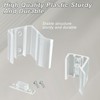 BMIROAMDFE 4 Sets Mirrored Door Latch for Camper RV Sliding
