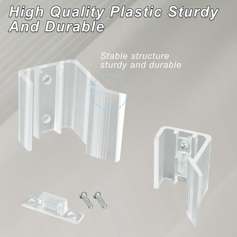 BMIROAMDFE 4 Sets Mirrored Door Latch for Camper RV Sliding