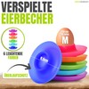 idea-station Neo Plastic Egg Cup Set of 6 – Colourful