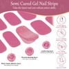 JERCLITY 1 Sheet 16 Pieces Semi Cured Gel Nail Strips,