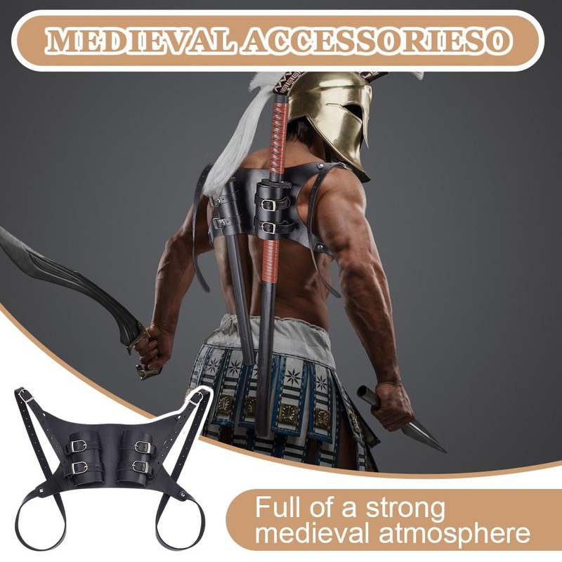 nbeads Sword Back Holder, Adjustable Sword Shoulder Back Sheath Holder