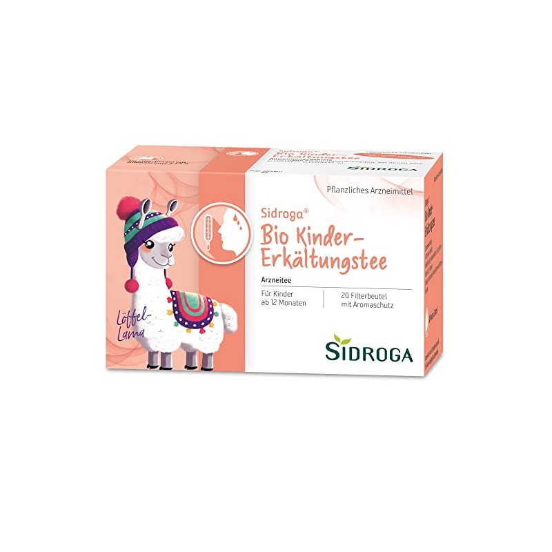 Sidroga Bio Kinder-Erkältungstee – Arzneitee mit Heilpflanzen bei Erkältung und