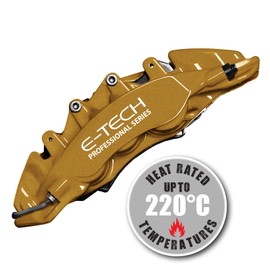 BITS4REASONS - NEW FORMULA E TECH BRAKE CALIPER PROFESSIONAL GRADE PAINT KIT- PERFORMANCE HIGH TEMPERATURE RATED TO 220 C GOLD