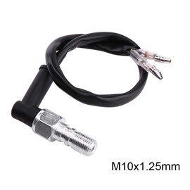 Hydraulic Brake Switch, Universal Motorcycle Hydraulic Brake Pressure Light Switch Rear Set Hydraulic Stoplight Switch Brake Light Switch with Washers(M10x1.25)