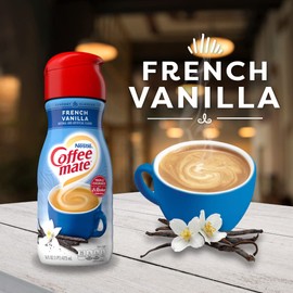 Nestle Coffee mate French Vanilla Coffee Creamer Coffee Creamer Liquid For Warm Rich Flavored Coffee Lactose Free Gluten Free Non Dairy Creamer For Up To 32 Cups (16 Oz)