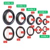 Eyelets and Washers Set, Inner Diameter 14 mm, 20 Pairs,