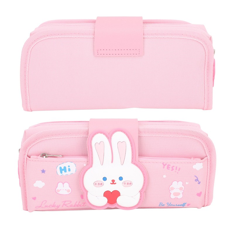 Large Pencil Case Canvas Detachable Portable Large Capacity Pencil Pouch
