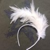 Nnverseryy Women's 20s 50s Feather Fascinator Headband Hairband Hat Tea