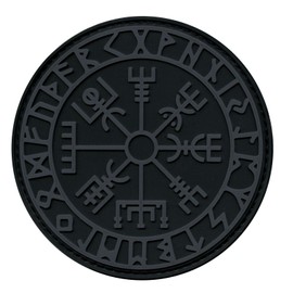 ACU Subdued Vegvisir Viking Compass Norse Rune Morale Tactical PVC Rubber Fastener Patch