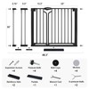 Beberoad Love Double Door Baby Gate for Stairs and Doorways,