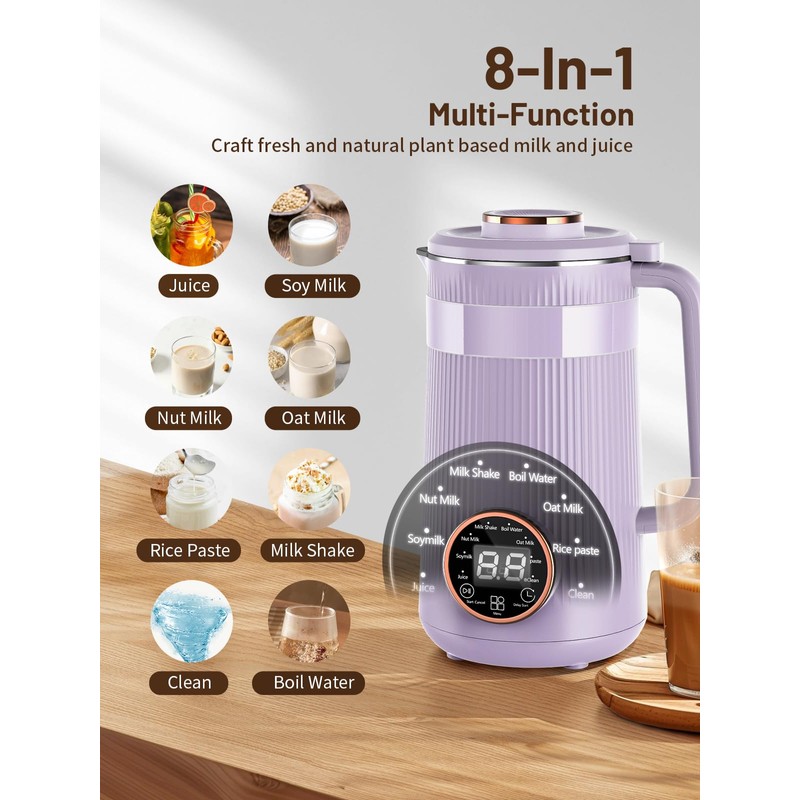 Nut Milk Maker Machine, 35oz Homemade Soy, Almond, Oat, Coconut,