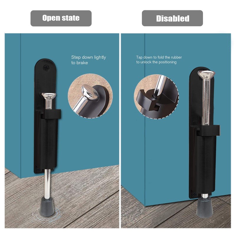 Be In Your Mind 2 x Black Spring Loaded Adjustable