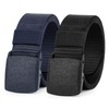 WERFORU Nylon Belt for Men 2 Pack Military Tactical Belt