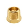 Uenede 4PCS Brass Reducer Bushing, 3/4" NPT Male to 3/8"