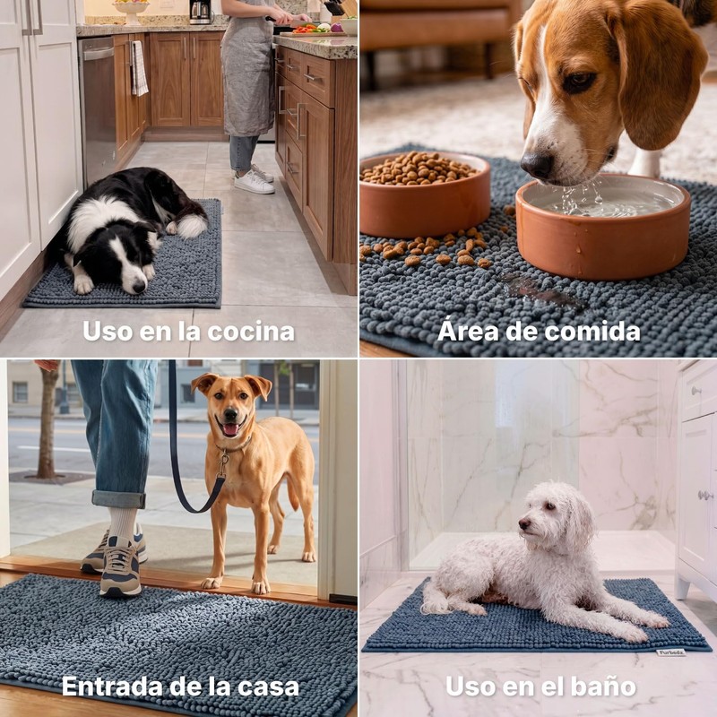 Furbedz Tapete para Perro, Absorbente, Atrapa Agua, Tierra y Suciedad