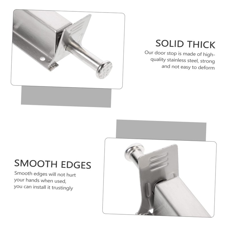 Tofficu Stainless Steel Step Door Stopper Door Holder for Any