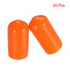 sourcing map 20pcs Rubber End Caps 8mm(5/16") ID Vinyl PVC