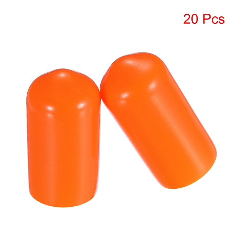 sourcing map 20pcs Rubber End Caps 8mm(5/16") ID Vinyl PVC