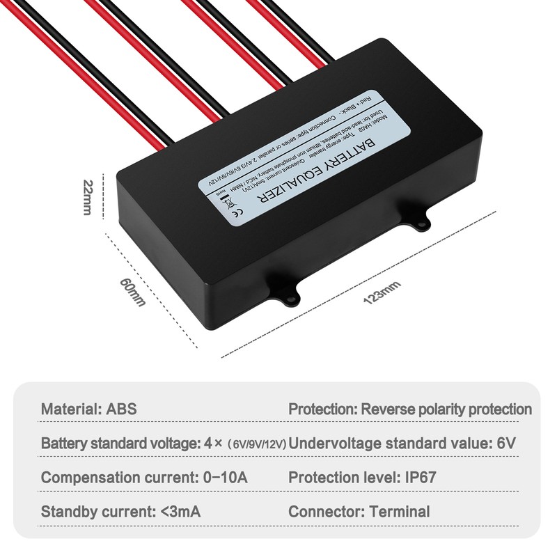 Battery Active Equalizer 4S 6‑12V Voltage Balancer Battery Pack Equalizer